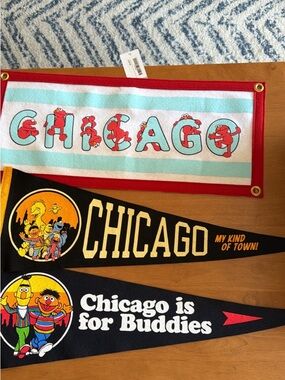NWT Oxford Pennant x Sesame Street Chicago Banners